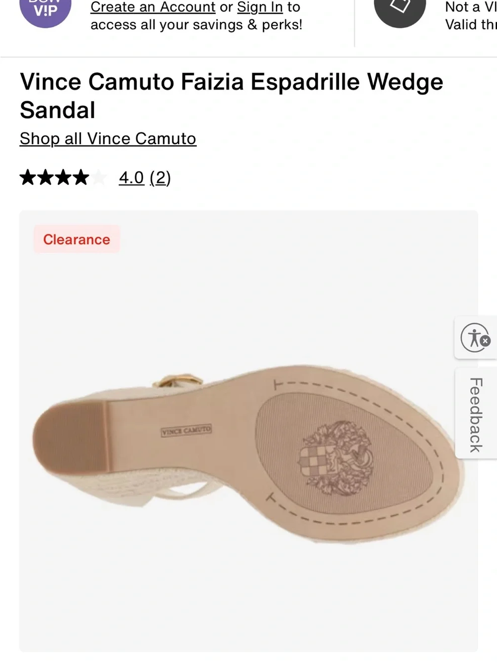 Vince Camuto Cream Braided Espadrille Ankle-Strap Wedge - brand new in box